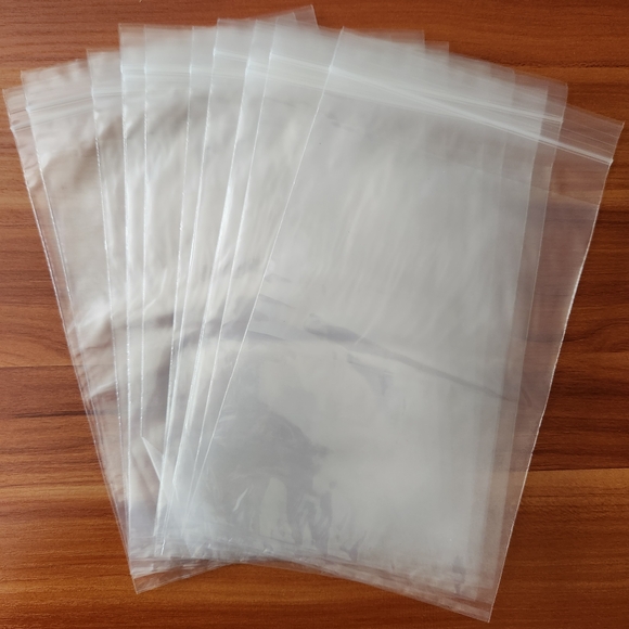 ✨️20 Clear Plastic Zip Top Reusable Shipping or Dust Bags✨️ - Picture 2 of 8